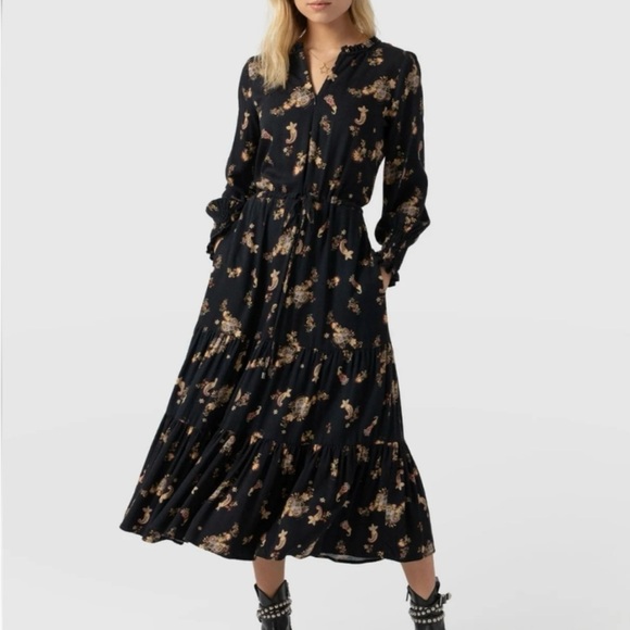 Saint + Sofia Dresses & Skirts - NWT Saint and Sofia Olivia Paisley Long Sleeve Dress